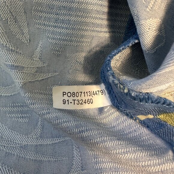 Tommy Bahama Mens Silk Blue Tropical Floral Short Sleeve Button-Down Shirt S - Picture 11 of 12